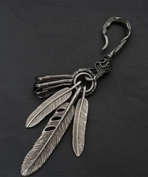 B'day（ビーデイ）の「【 B'day / ビーデー 】フェザーキーリング スカルフック（キーケース/キーアクセサリー）」