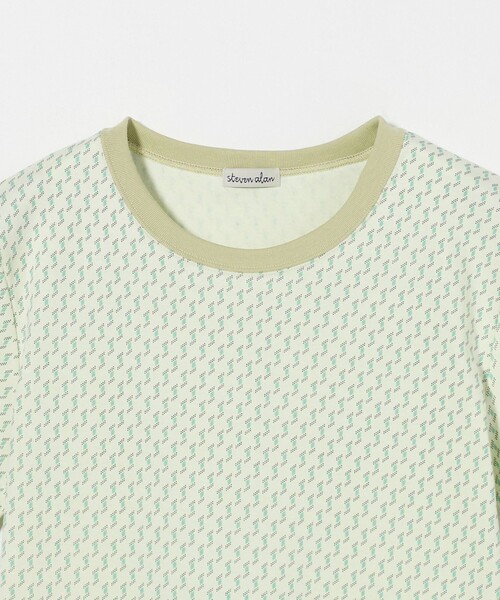 Steven Alan（スティーブンアラン）の「＜Steven Alan＞プリント Tシャツ（Tシャツ/カットソー・レディース・オフホワイト/ブラック・FREE）」の7枚目の写真