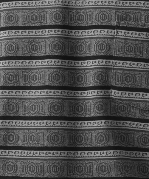 BAYFLOW（ベイフロー）の「ジャガードボーダー半袖Tシャツ（Tシャツ/カットソー・メンズ・ブルー/ブラック・MEDIUM/LARGE）」の4枚目の写真