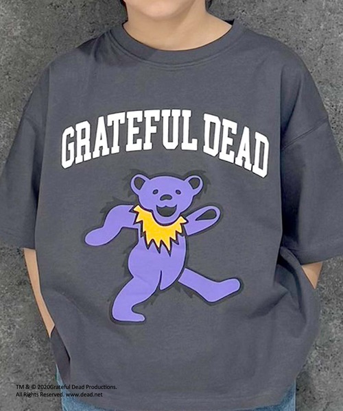 Grateful Dead(グレイトフルデッド)の「【 GRATEFUL DEAD / グレイトフル・デッド 】 デッド・ベア キャラクタープリント ビッグシルエットTシャツ 半袖 キッズ(Tシャツ/カットソー・キッズ・グレー系7/グレー系2/グレー系3/グレー系4/グレー系5/グレー系1/グレー系6・110/120/130/140/150/160)」の9枚目の写真
