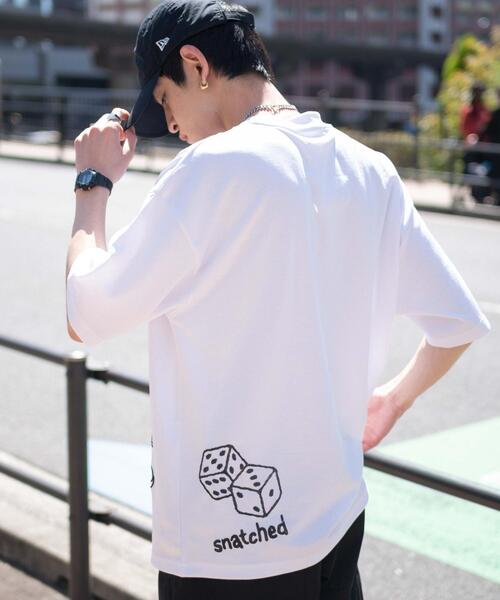 WEGO（ウィゴー）の「WEGO/アクセ付きラフガキグラフィックT（Tシャツ/カットソー・メンズ・ブラック/ホワイト・MEDIUM/LARGE）」の8枚目の写真