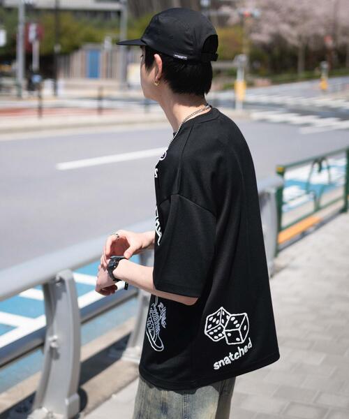 WEGO（ウィゴー）の「WEGO/アクセ付きラフガキグラフィックT（Tシャツ/カットソー・メンズ・ブラック/ホワイト・MEDIUM/LARGE）」の12枚目の写真