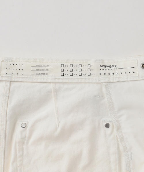 KURO(クロ)の「KURO 別注 デニムスカート(デニムスカート・レディース・ブラック/ホワイト・SMALL/MEDIUM)」の13枚目の写真