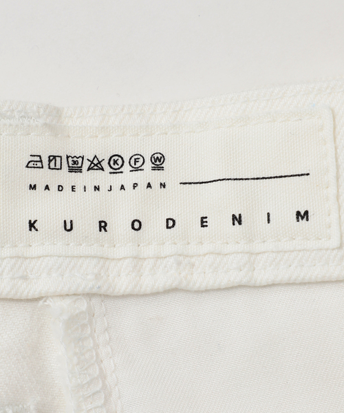 KURO(クロ)の「KURO 別注 デニムスカート(デニムスカート・レディース・ブラック/ホワイト・SMALL/MEDIUM)」の15枚目の写真