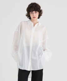 RITAN（リタン）の「【RITAN/リタン】Sheer Over Shirt/シアーオーバーシャツ/ブラウス（シャツ/ブラウス）」