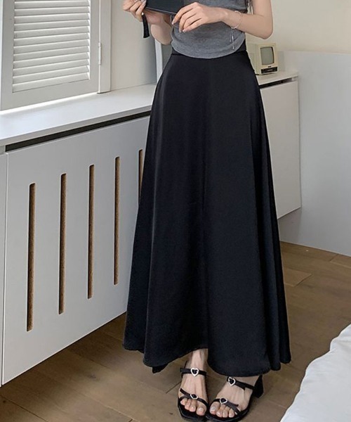 SallyLunn(サリーラン)の「ハイウエストマーメイドスカート(スカート・レディース・ブラック/ホワイト・LARGE/MEDIUM)」の5枚目の写真