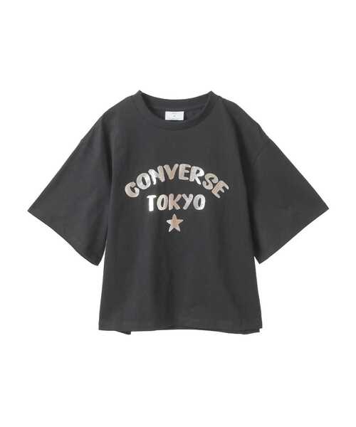 CONVERSE TOKYO(コンバーストウキョウ)の「FOIL PRINT LOGO TEE(Tシャツ/カットソー・レディース・ブラック/杢グレー/ホワイト/ネイビー/ブルー/ピンク/ミント・FREE)」の14枚目の写真