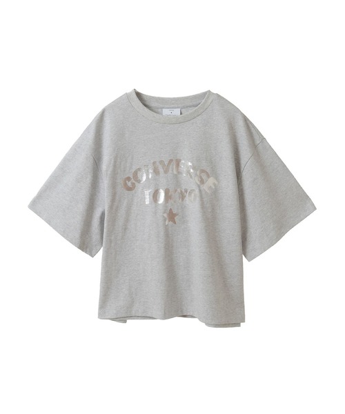 CONVERSE TOKYO(コンバーストウキョウ)の「FOIL PRINT LOGO TEE(Tシャツ/カットソー・レディース・ブラック/杢グレー/ホワイト/ネイビー/ブルー/ピンク/ミント・FREE)」の19枚目の写真