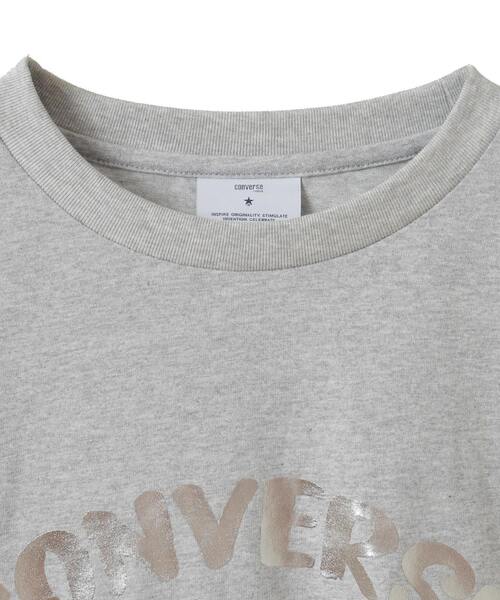 CONVERSE TOKYO(コンバーストウキョウ)の「FOIL PRINT LOGO TEE(Tシャツ/カットソー・レディース・ブラック/杢グレー/ホワイト/ネイビー/ブルー/ピンク/ミント・FREE)」の21枚目の写真