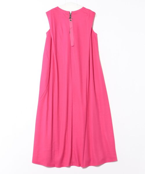 Q(キュー)の「接触冷感ノースリマキシワンピース(ワンピース・レディース・ブラック/ライトグレー/ピンク・MEDIUM)」の4枚目の写真