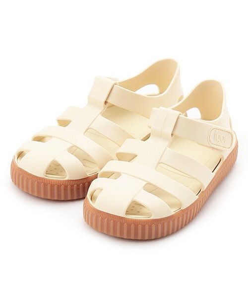 petit main(プティマイン)の「igor NICO CARAMELO(サンダル・キッズ・アイボリー/ベージュ・16cm/15cm/17cm)」の2枚目の写真