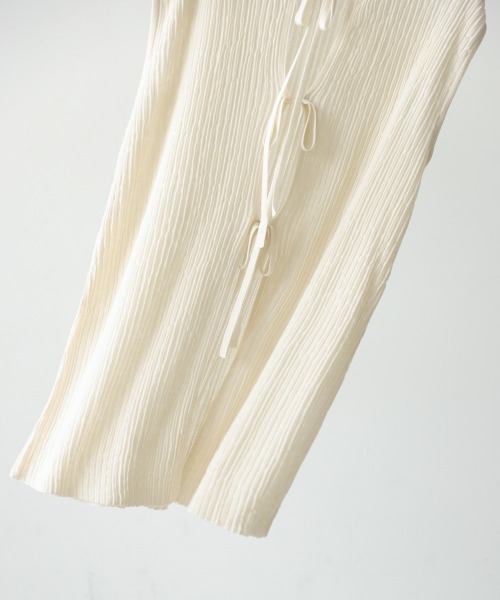 Bou Jeloud（ブージュルード）の「前後2WAYウェービーメッシュニットチュニック（チュニック・レディース・モカ/ブラック/オフホワイト・FREE）」の18枚目の写真