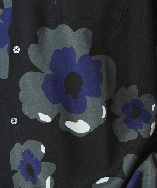 Firsthand(ファーストハンド)の「Firsthand/ファーストハンド パターン オープンカラーショートスリーブシャツ / 総柄デザイン開襟シャツ / リラックスシルエット(シャツ/ブラウス・メンズ・ベージュ/ホワイト/ブラック/オフホワイト・M/L)」の19枚目の写真