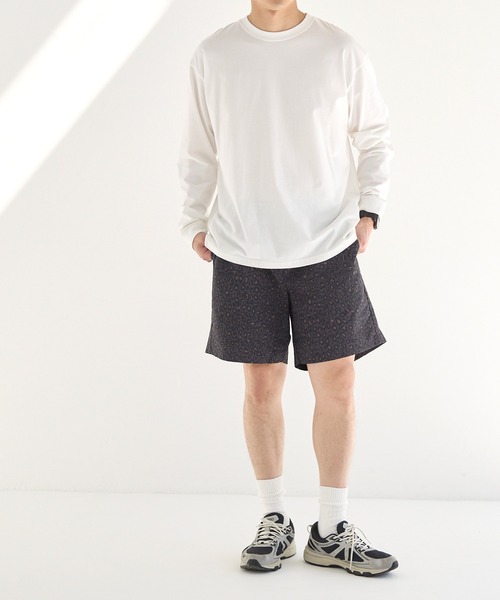 ライトCanvasギャザーショートパンツ　レオパード 新品SeaRoomlynn ライトCanvasギャザーショートパンツ Mサイズ