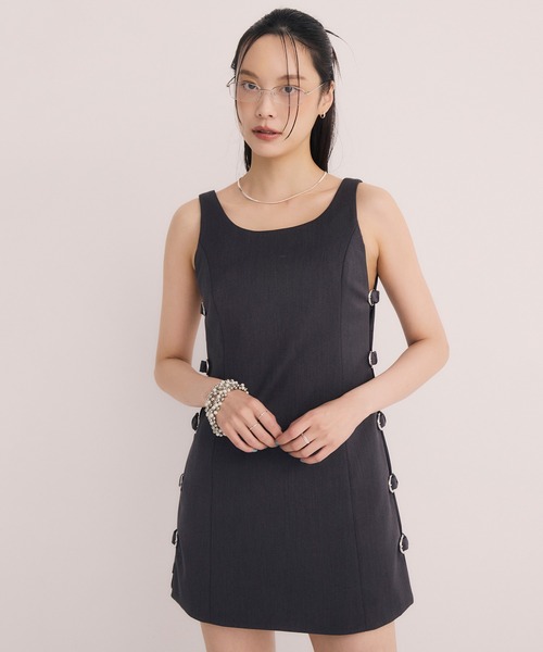 【値下げ】eimy istoire サイドベルトワンピース セール】サイドベルトワンピース（ワンピース）｜EIMY ISTOIRE