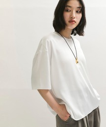 ADAM ET ROPE' | 【サステナブル】サテンTブラウス(シャツ/ブラウス)