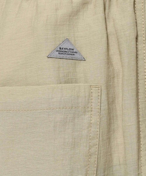 BAYFLOW（ベイフロー）の「[セットアップ可]クールタッチリネンベイカーパンツ【接触冷感】（その他パンツ・メンズ・チャコールグレー/ブルー/ベージュ/カーキ・MEDIUM/LARGE）」の16枚目の写真
