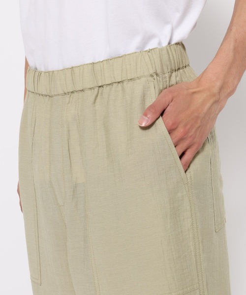 BAYFLOW（ベイフロー）の「[セットアップ可]クールタッチリネンベイカーパンツ【接触冷感】（その他パンツ・メンズ・チャコールグレー/ブルー/ベージュ/カーキ・MEDIUM/LARGE）」の6枚目の写真