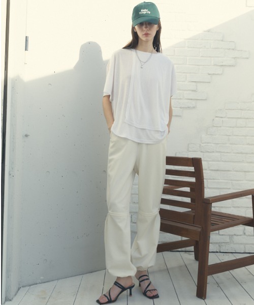 Muel Chic(ミュエルシック)の「fluffy CS フラフィーカットソー(Tシャツ/カットソー・レディース・ライトピンク/ブラック/ホワイト/ライトブルー・FREE)」の9枚目の写真