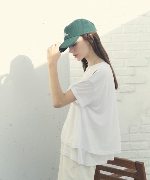 Muel Chic(ミュエルシック)の「fluffy CS フラフィーカットソー(Tシャツ/カットソー・レディース・ライトピンク/ブラック/ホワイト/ライトブルー・FREE)」の16枚目の写真