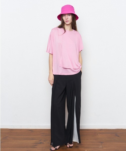 Muel Chic(ミュエルシック)の「fluffy CS フラフィーカットソー(Tシャツ/カットソー・レディース・ライトピンク/ブラック/ホワイト/ライトブルー・FREE)」の20枚目の写真