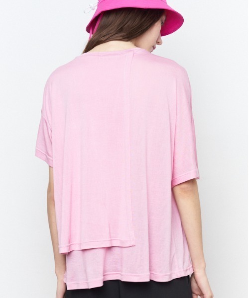Muel Chic(ミュエルシック)の「fluffy CS フラフィーカットソー(Tシャツ/カットソー・レディース・ライトピンク/ブラック/ホワイト/ライトブルー・FREE)」の19枚目の写真
