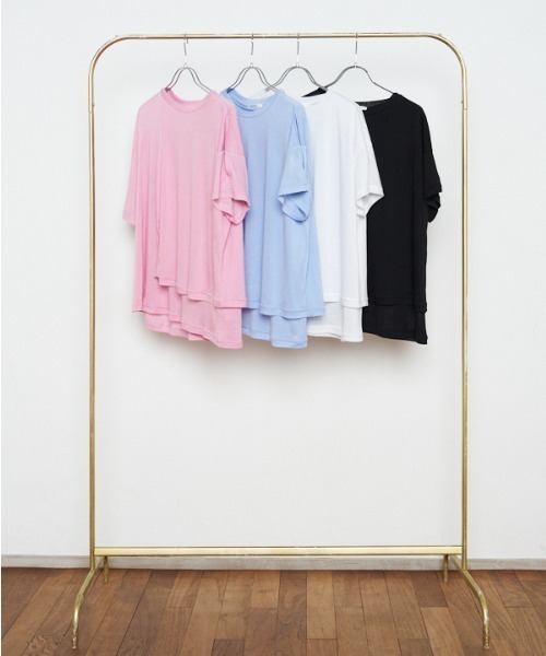 Muel Chic(ミュエルシック)の「fluffy CS フラフィーカットソー(Tシャツ/カットソー・レディース・ライトピンク/ブラック/ホワイト/ライトブルー・FREE)」の22枚目の写真