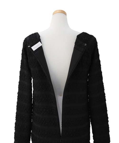 MIELI INVARIANT（ミエリインヴァリアント）の「Jacquard Wrinkle Dress（ワンピース・レディース・ブラック/ホワイト・FREE）」の13枚目の写真