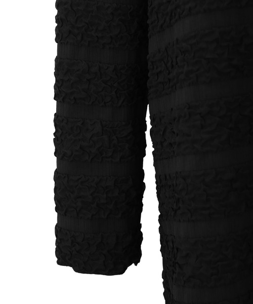 MIELI INVARIANT（ミエリインヴァリアント）の「Jacquard Wrinkle Dress（ワンピース・レディース・ブラック/ホワイト・FREE）」の12枚目の写真