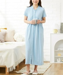 QUNTSTYLE（キュントスタイル）の「【マタニティウエア・授乳服】ギャザー切替半袖ワンピースパジャマ（産前・産後）（マタニティウェア/グッズ）」