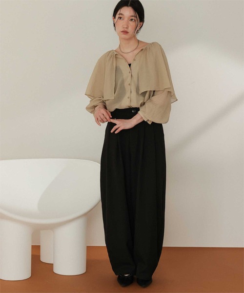 titivate(ティティベイト)の「ボリュームコクーンパンツ(その他パンツ・レディース・ブラウン/ベージュ/ブラック/グレー・L/MT/M/S)」の16枚目の写真