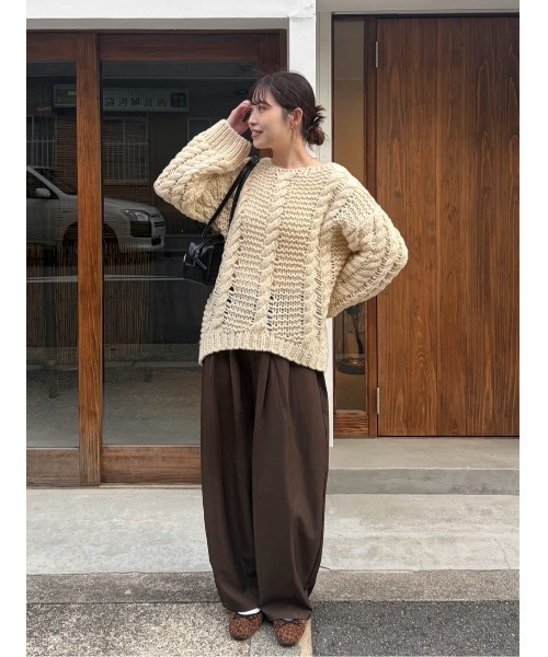 titivate(ティティベイト)の「ボリュームコクーンパンツ(その他パンツ・レディース・ブラウン/ベージュ/ブラック/グレー・L/MT/M/S)」の22枚目の写真