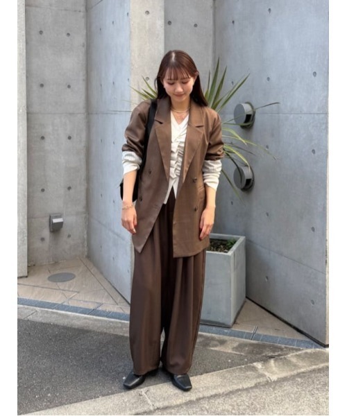 titivate(ティティベイト)の「ボリュームコクーンパンツ(その他パンツ・レディース・ブラウン/ベージュ/ブラック/グレー・L/MT/M/S)」の16枚目の写真
