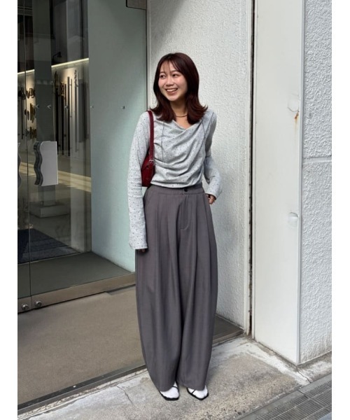 titivate(ティティベイト)の「ボリュームコクーンパンツ(その他パンツ・レディース・ブラウン/ベージュ/ブラック/グレー・L/MT/M/S)」の7枚目の写真