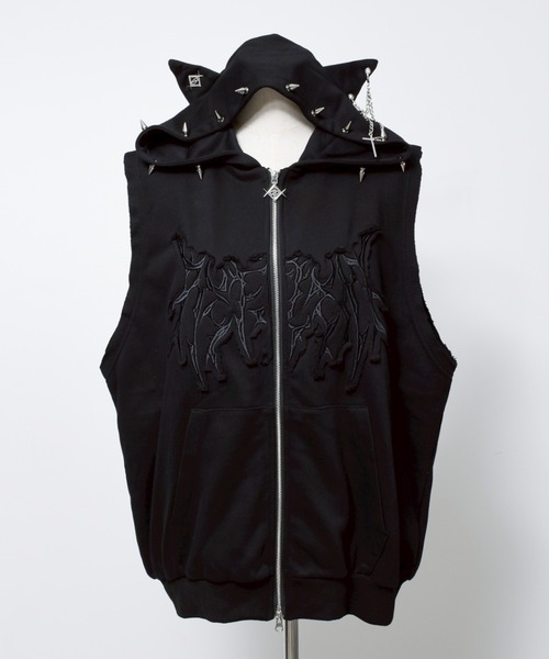 【acha】レフレム 猫耳 ZIPパーカー REFLEM パーカー 「REFLEM/レフレム」猫耳ZIPパーカー/ジップ