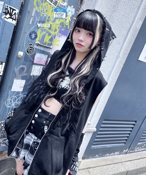 REFLEM（レフレム）の「『REFLEM/レフレム』猫耳パンクノースリーブZIP