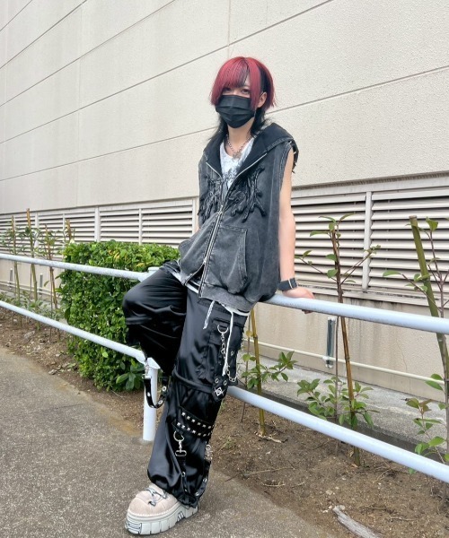 【完売商品】REFLEM/レフレム/猫耳ノースリーブZIP パーカー REFLEM/レフレム』猫耳パンクノースリーブZIPパーカー（パーカー