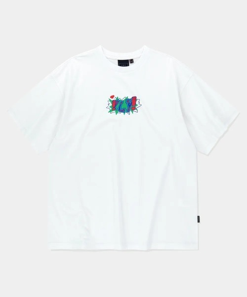 【ROMANTIC CROWN】24SS★シャイニング エフェクト Tシャツ 2色 サンダーシャイニング Tシャツ_CHACOAL/Thunder Shining T