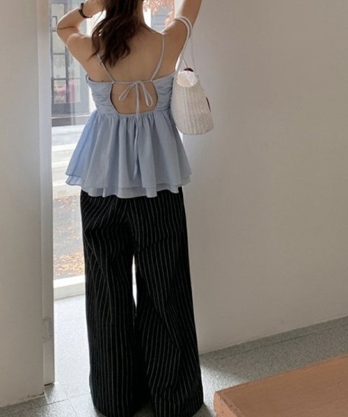 Satin Embossing Flare Camisole フレアキャミソール フレアキャミビスチェ[LAA4-23J401]｜URBAN RESEARCH公式