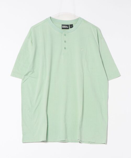 Eddie Bauer（エディーバウアー）の「ピグメント ヘンリーネック Tシャツ（Tシャツ/カットソー・メンズ・サックスブルー/チャコールグレー/ミント・S/M/L/XL/XXL）」の17枚目の写真
