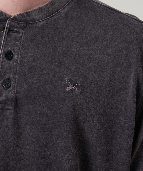 Eddie Bauer（エディーバウアー）の「ピグメント ヘンリーネック Tシャツ（Tシャツ/カットソー・メンズ・サックスブルー/チャコールグレー/ミント・S/M/L/XL/XXL）」の14枚目の写真