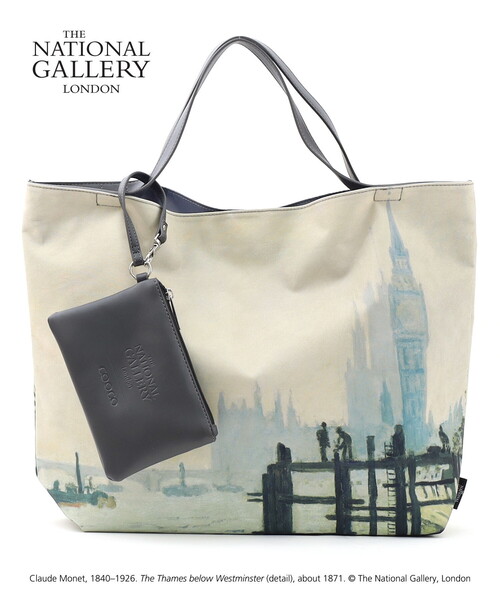 COOCO(クーコ)の「Painting BAG/A4対応(ハンドバッグ・レディース・イエロー/ミント/ライトグレー/ダークグリーン・FREE)」の2枚目の写真