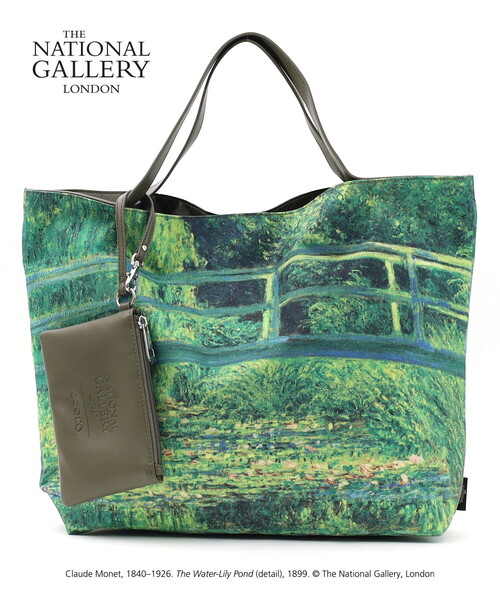 COOCO(クーコ)の「Painting BAG/A4対応(ハンドバッグ・レディース・イエロー/ミント/ライトグレー/ダークグリーン・FREE)」の3枚目の写真