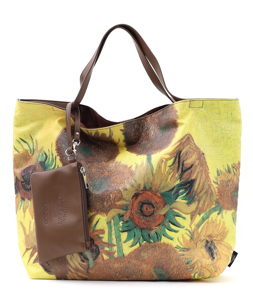 COOCO(クーコ)の「Painting BAG/A4対応(ハンドバッグ・レディース・イエロー/ミント/ライトグレー/ダークグリーン・FREE)」の5枚目の写真