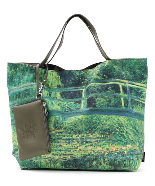 COOCO(クーコ)の「Painting BAG/A4対応(ハンドバッグ・レディース・イエロー/ミント/ライトグレー/ダークグリーン・FREE)」の6枚目の写真