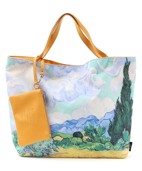 COOCO(クーコ)の「Painting BAG/A4対応(ハンドバッグ・レディース・イエロー/ミント/ライトグレー/ダークグリーン・FREE)」の7枚目の写真