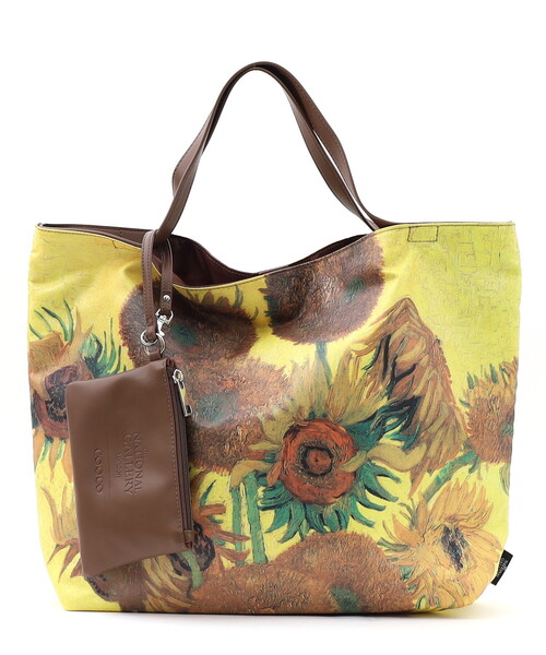 COOCO(クーコ)の「Painting BAG/A4対応(ハンドバッグ・レディース・イエロー/ミント/ライトグレー/ダークグリーン・FREE)」の9枚目の写真