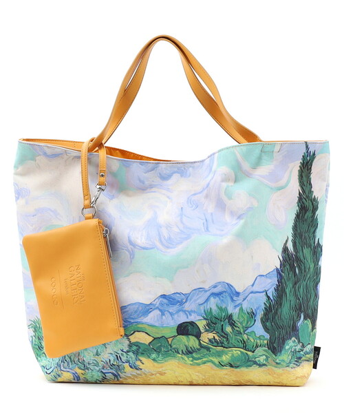 COOCO(クーコ)の「Painting BAG/A4対応(ハンドバッグ・レディース・イエロー/ミント/ライトグレー/ダークグリーン・FREE)」の17枚目の写真