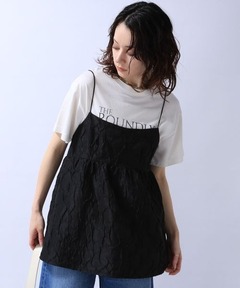Taffeta Peplum T-shirt/タフタペプラムTシャツ【MAISON SPECIAL
