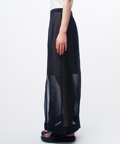 THINGS THAT MATTER（シングス ザット マター）の「ORGANDY SHEER SKIRT / オーガンジーシアースカート（スカート・レディース・ミント/イエロー/ブラック・1/2）」の11枚目の写真